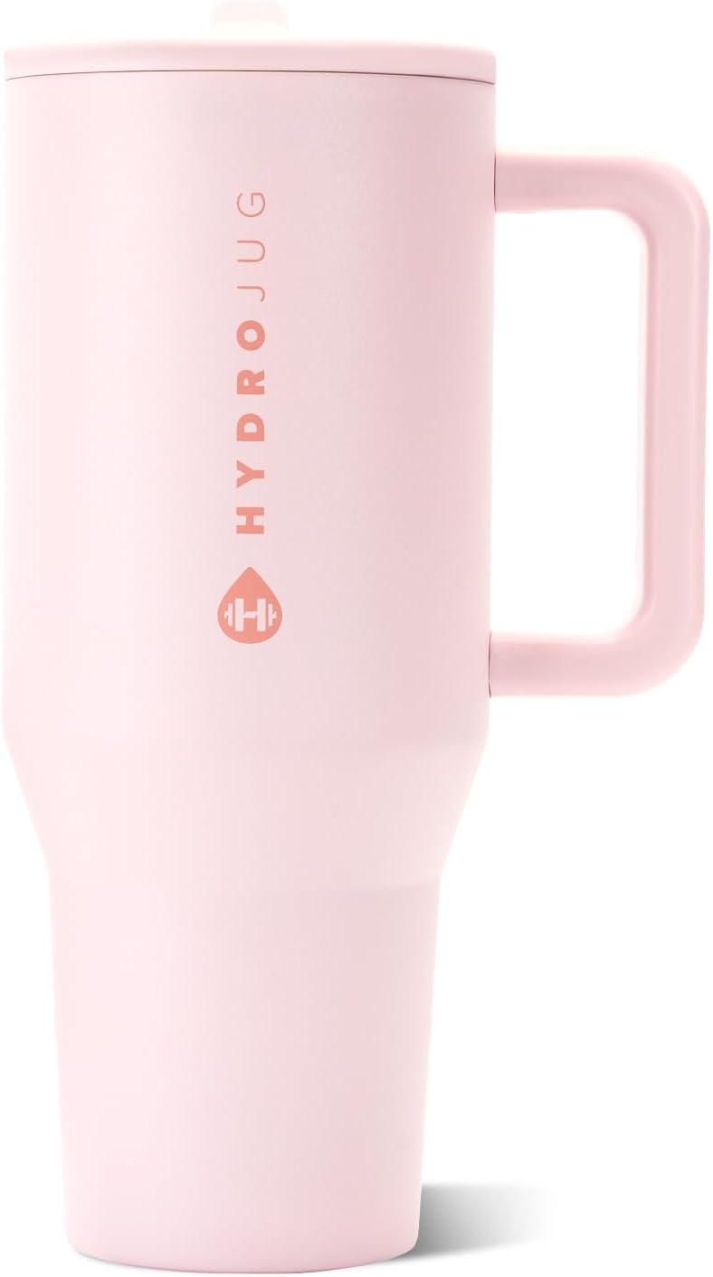 HydroJug Traveler 40 oz with handle in Pink Sand